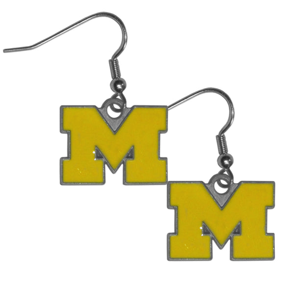 Michigan Wolverines NCAA Womens Dangle Earrings