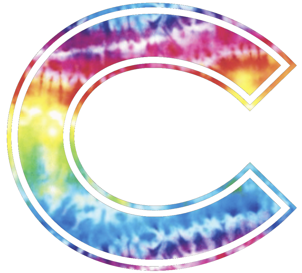 Colgate Raiders Team Logo Crucial Catch Cancer Tie Dye Vinyl Decal PICK SIZE