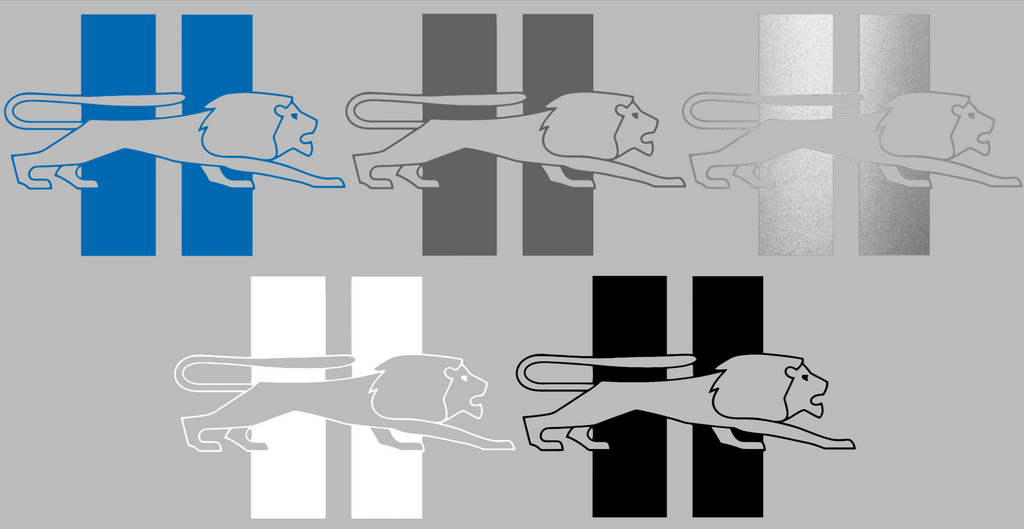 Detroit Lions Retro Throwback Logo Premium DieCut Vinyl Decal PICK COLOR & SIZE