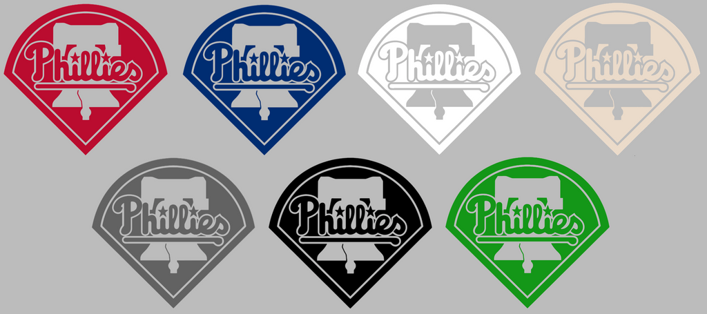 Philadelphia Phillies Retro Throwback 1990s-2010s Logo Premium DieCut Vinyl Decal PICK COLOR & SIZE