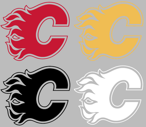 Calgary Flames Team Logo Premium DieCut Vinyl Decal PICK COLOR & SIZE