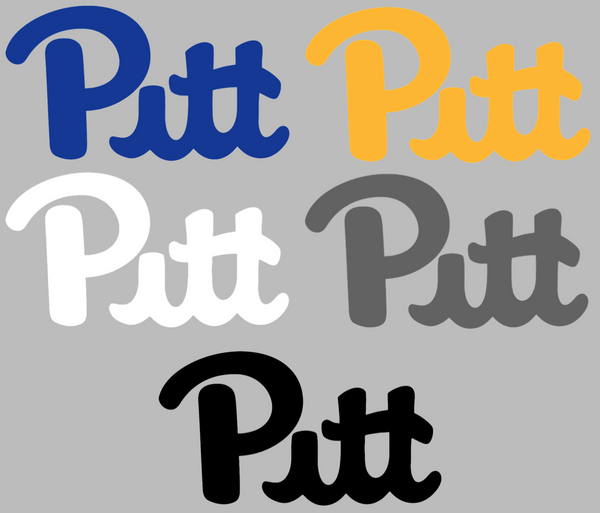 Pittsburgh Pitt Panthers Team Logo Premium DieCut Vinyl Decal PICK COLOR & SIZE