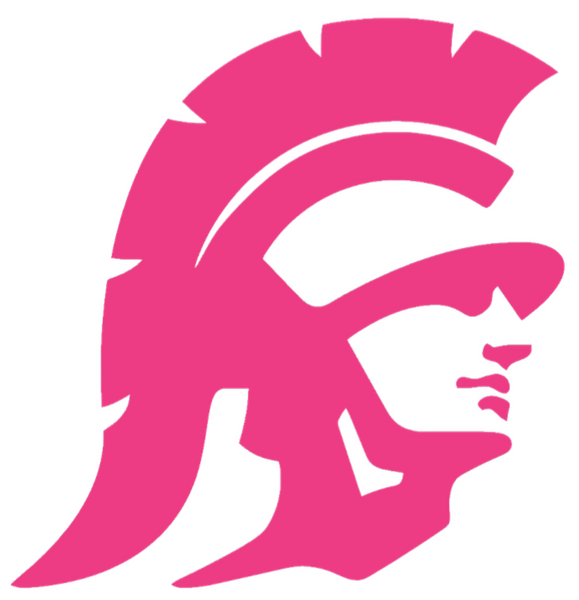 USC Trojans Team Logo HOT PINK Premium DieCut Vinyl Decal PICK SIZE