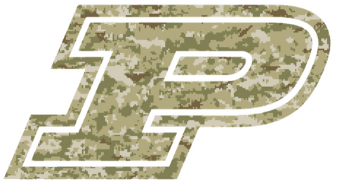 Purdue Boilermakers Salute to Service Camouflage Camo Vinyl Decal PICK SIZE