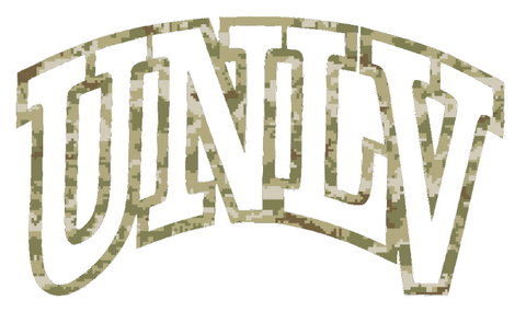 UNLV Rebels Team Logo Salute to Service Camouflage Camo Vinyl Decal PICK SIZE