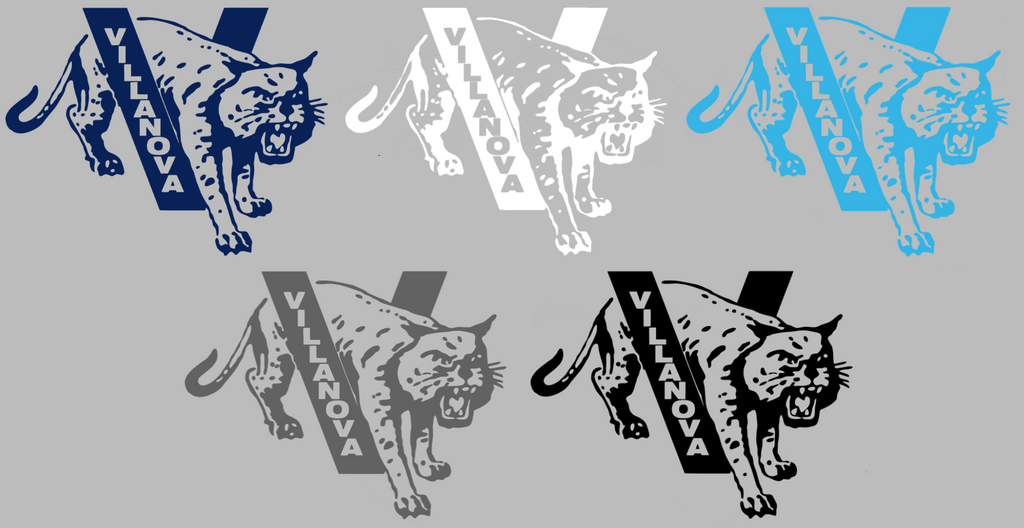 Villanova Wildcats Retro Throwback Logo Premium DieCut Vinyl Decal PICK COLOR & SIZE