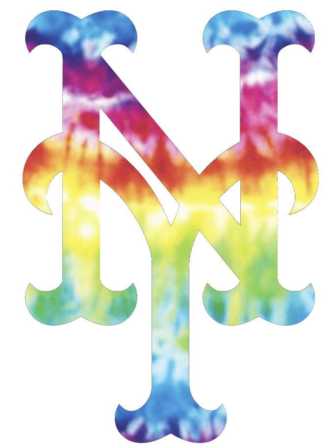 New York Mets Crucial Catch Cancer Team Logo Tie Dye Vinyl Decal PICK SIZE