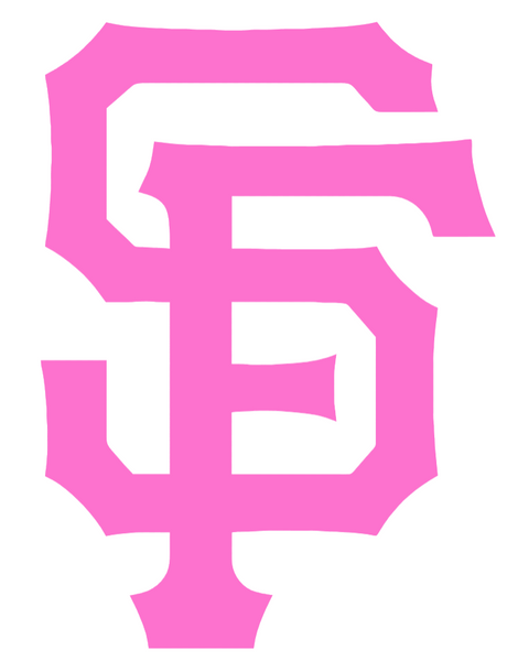 San Francisco Giants Pink Mothers Day Breast Cancer Awareness Team Logo Vinyl Decal PICK SIZE