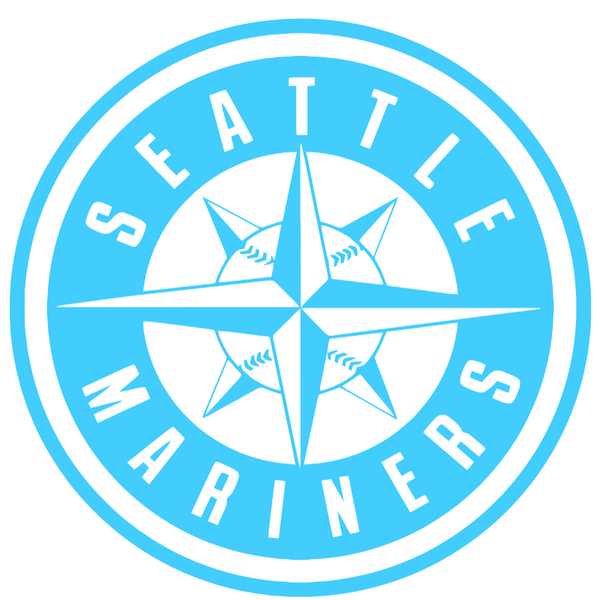 Seattle Mariners Light Blue Fathers Day Prostate Cancer Awareness Alternate Logo Vinyl Decal PICK SIZE