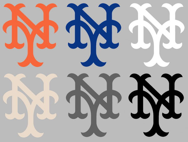 New York Mets Retro Throwback Logo Premium DieCut Vinyl Decal PICK COLOR & SIZE