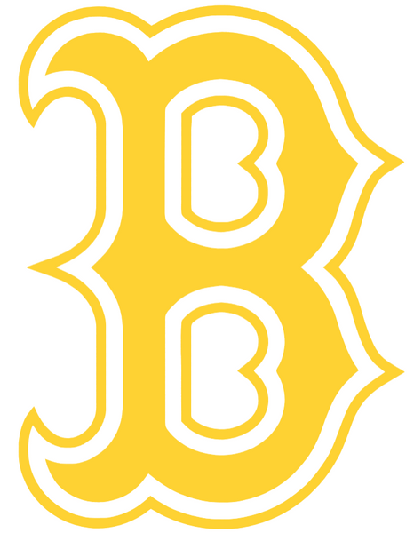 Boston Red Sox Yellow Childhood Cancer Awareness B Logo Vinyl Decal PICK SIZE