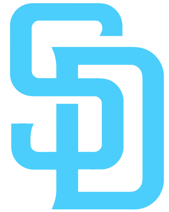 San Diego Padres Light Blue Fathers Day Prostate Cancer Awareness Team Logo Vinyl Decal PICK SIZE