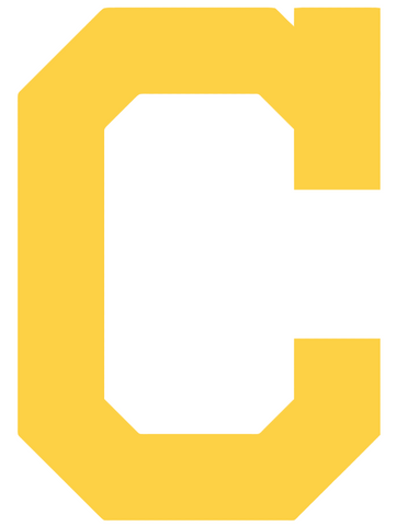 Cleveland Indians Yellow Childhood Cancer Awareness C Logo Vinyl Decal PICK SIZE
