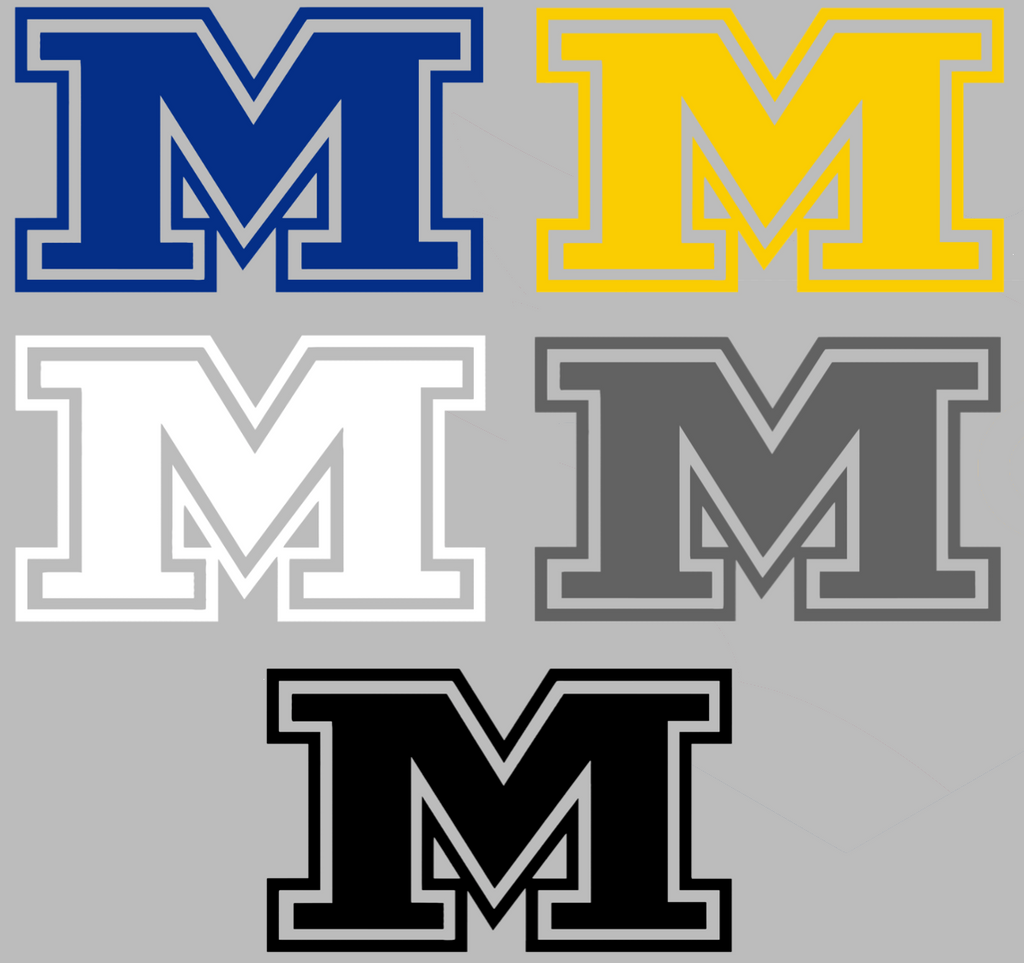 McNeese State Cowboys Retro Throwback M Logo Premium DieCut Vinyl Decal PICK COLOR & SIZE