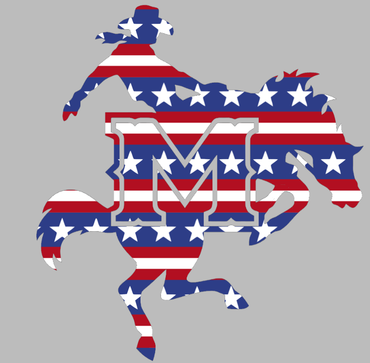 McNeese State Cowboys Team Logo Stars & Stripes USA American Flag Vinyl Decal PICK SIZE