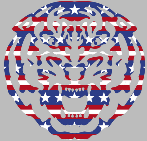 LSU Tigers Team Logo Stars & Stripes USA American Flag Vinyl Decal PICK SIZE