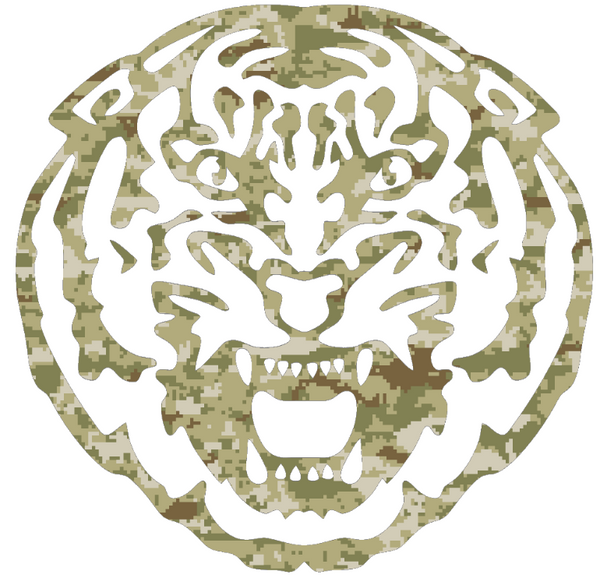 LSU Tigers Team Logo Salute to Service Camouflage Camo Vinyl Decal PICK SIZE