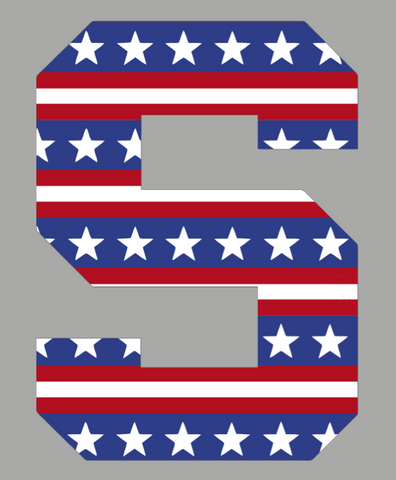 Michigan State Spartans Team Logo Stars & Stripes USA American Flag Vinyl Decal PICK SIZE
