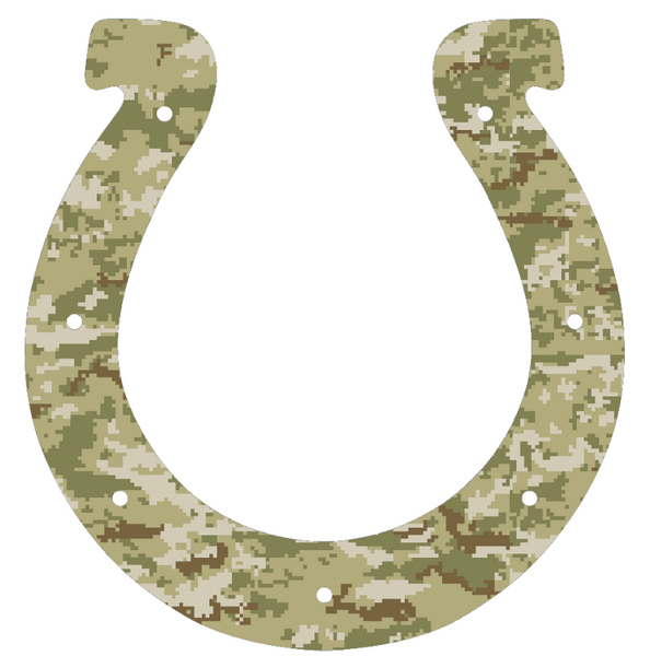 Indianapolis Colts Salute to Service Team Logo Camouflage Camo Vinyl Decal PICK SIZE
