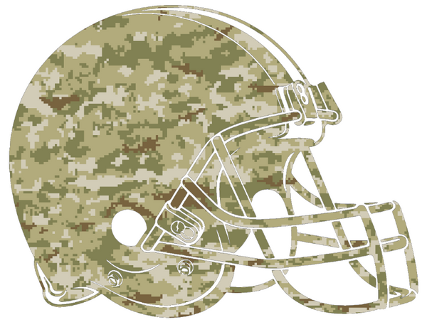 Cleveland Browns Salute to Service Team Logo Camouflage Camo Vinyl Decal PICK SIZE