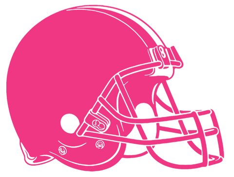 Cleveland Browns Team Logo HOT PINK Premium DieCut Vinyl Decal PICK SIZE