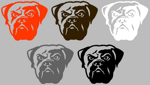 Cleveland Browns Retro Throwback Dawg Logo Premium DieCut Vinyl Decal PICK COLOR & SIZE