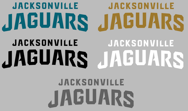Jacksonville Jaguars Team Name Logo Premium DieCut Vinyl Decal PICK COLOR & SIZE