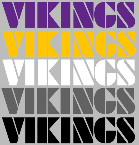 Minnesota Vikings Retro Throwback Team Name Logo Premium DieCut Vinyl Decal PICK COLOR & SIZE