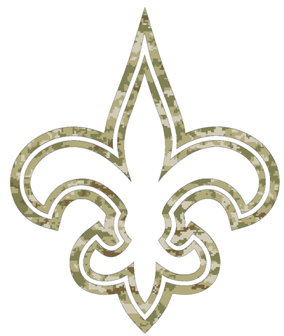 New Orleans Saints Salute to Service Team Logo Camouflage Camo Vinyl Decal PICK SIZE