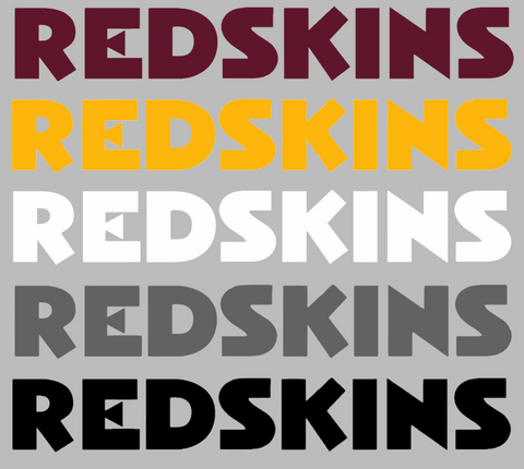 Washington Redskins Retro Throwback Team Name Logo Premium DieCut Vinyl Decal PICK COLOR & SIZE