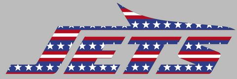 New York Jets Stars & Stripes Team Logo USA American Flag Vinyl Decal PICK SIZE