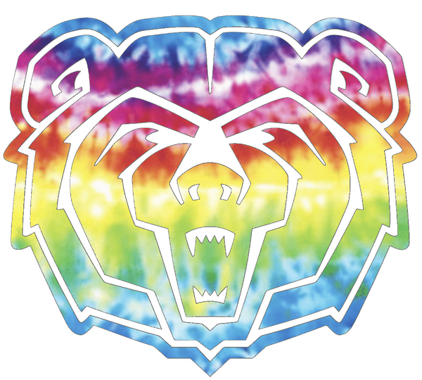 Missouri State Bears Team Logo Crucial Catch Cancer Tie Dye Vinyl Decal PICK SIZE