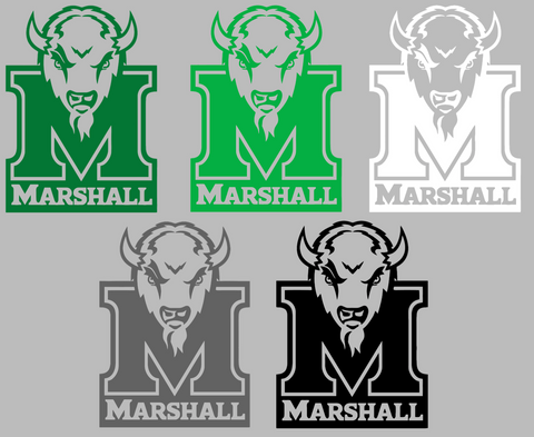 Marshall Thundering Herd Alternate Team Logo Premium DieCut Vinyl Decal PICK COLOR & SIZE