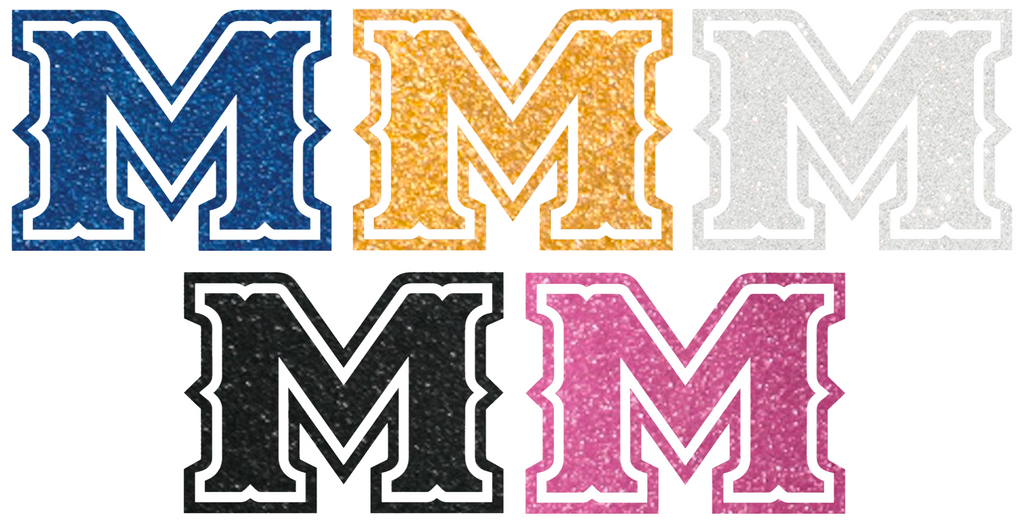 McNeese State Cowboys Metallic Sparkle M Logo Premium DieCut Vinyl Decal PICK COLOR & SIZE