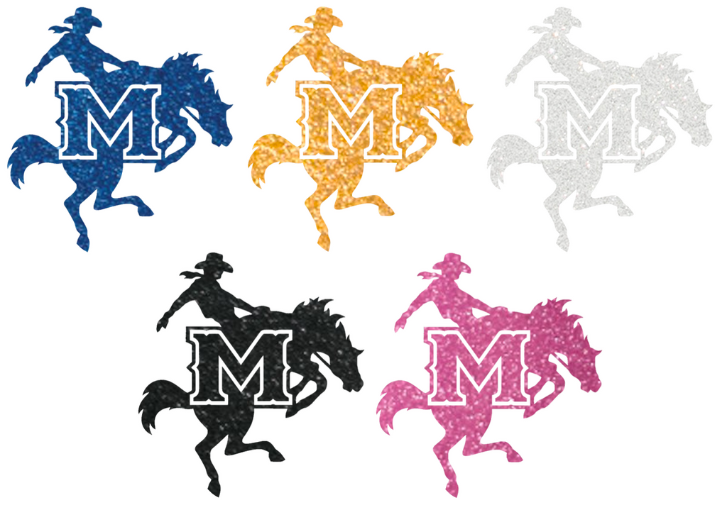 McNeese State Cowboys Metallic Sparkle Team Logo Premium DieCut Vinyl Decal PICK COLOR & SIZE