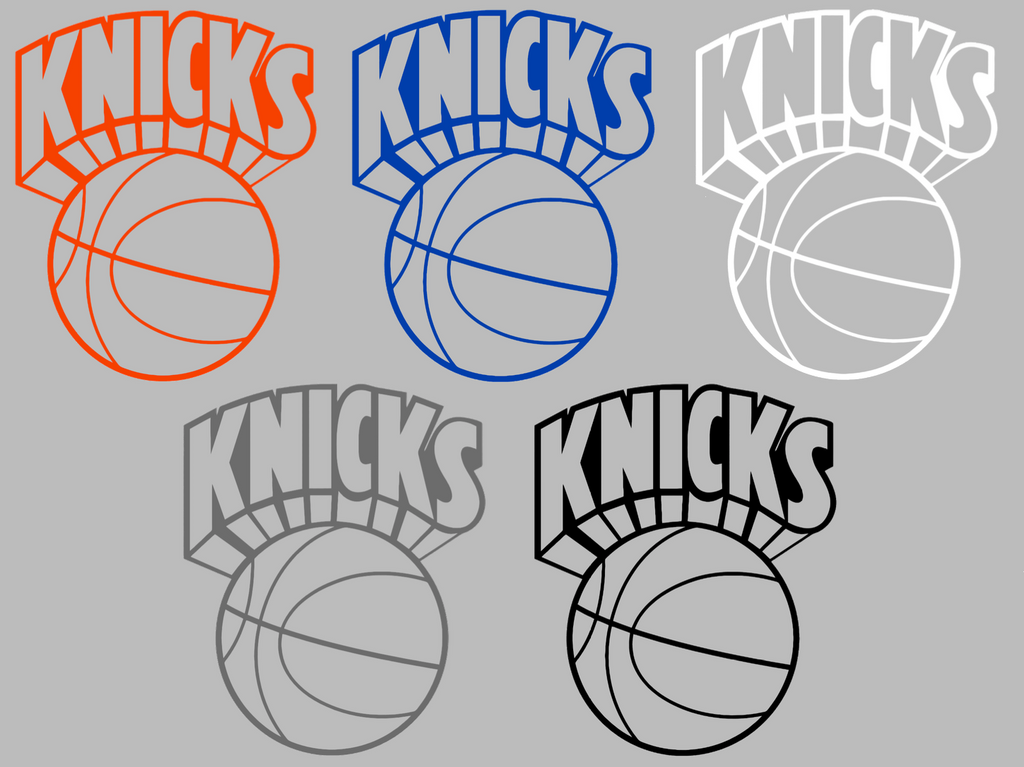 New York Knicks Retro Throwback Logo Premium DieCut Vinyl Decal PICK COLOR & SIZE