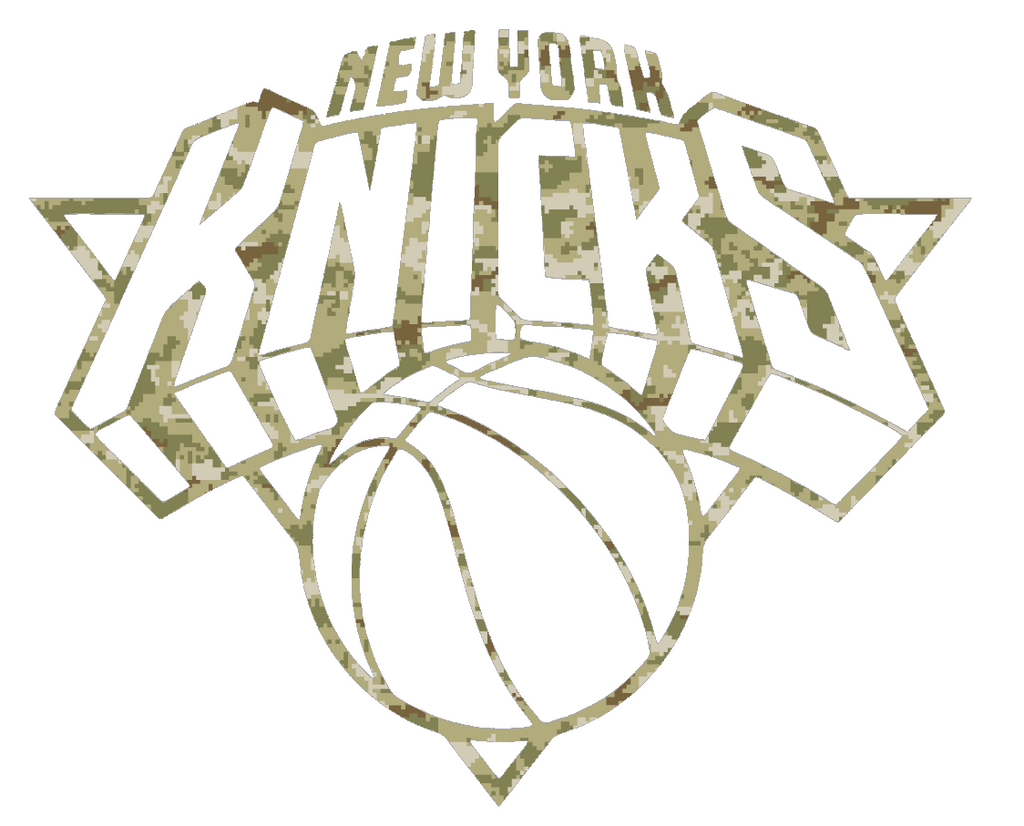 New York Knicks Team Logo Salute to Service Camouflage Camo Vinyl Decal PICK SIZE