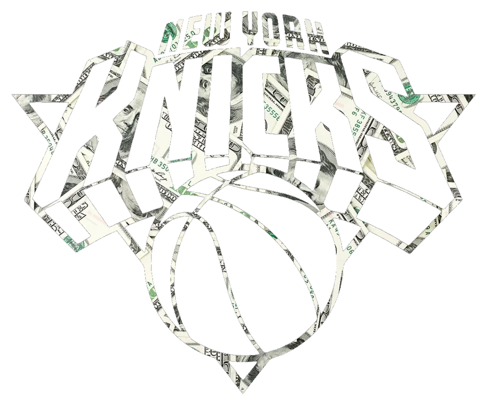 New York Knicks Team Logo Money Print Premium DieCut Vinyl Decal PICK SIZE