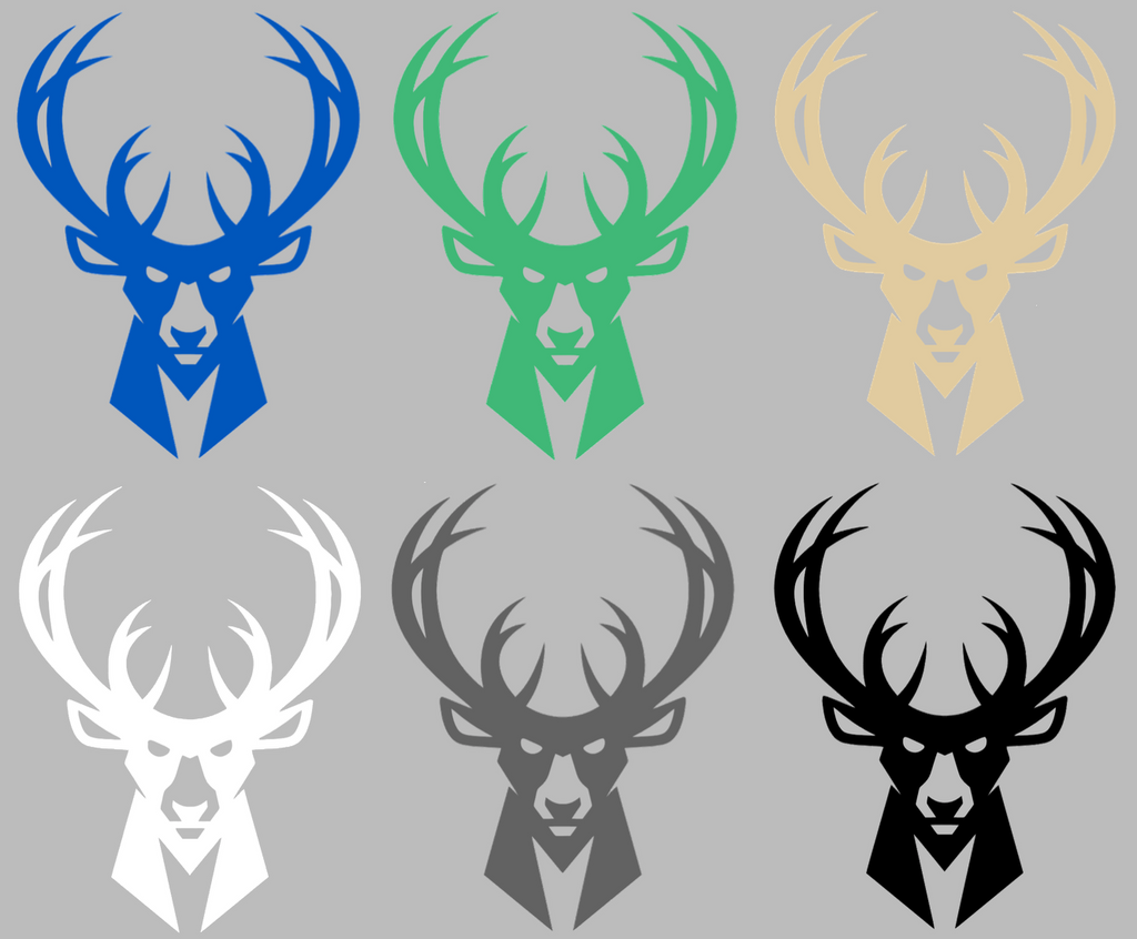 Milwaukee Bucks City Edition Logo Premium DieCut Vinyl Decal PICK COLOR & SIZE