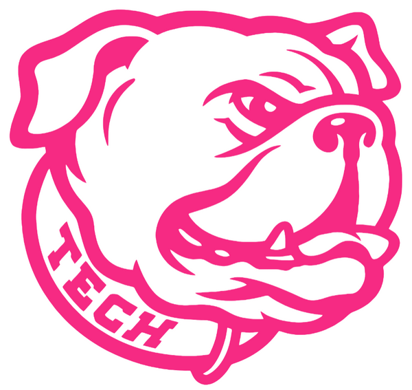 Holland – Taburete con logotipo de Louisiana Tech Bulldogs (17″ x 22