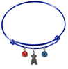 Anaheim Angels Blue MLB Expandable Wire Bangle Charm Bracelet