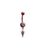 Arizona State Sun Devils Style 2 RED College Belly Button Navel Ring