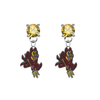 Arizona State Sun Devils GOLD Swarovski Crystal Stud Rhinestone Earrings