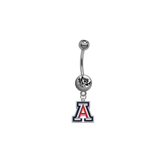 Arizona Wildcats NCAA College Belly Button Navel Ring