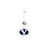 BYU Brigham Young Cougars WHITE College Belly Button Navel Ring