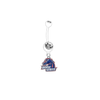 Boise State Broncos WHITE College Belly Button Navel Ring