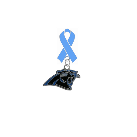 Carolina Panthers NFL Prostate Cancer Awareness / Fathers Day Light Blue Ribbon Lapel Pin