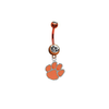Clemson Tigers ORANGE College Belly Button Navel Ring
