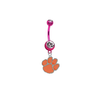 Clemson Tigers PINK College Belly Button Navel Ring