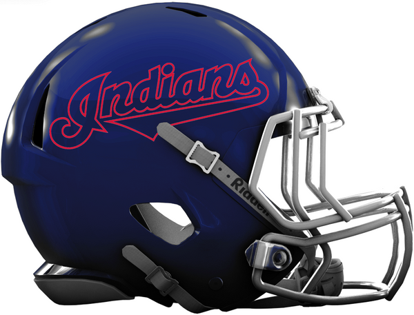 cleveland indians football helmet Cleveland Indians Custom Navy Blue Mini Riddell Speed Football Helmet – SportsJewelryProShop